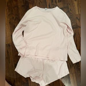 Lake Pajamas Long Sleeve with Shorts set